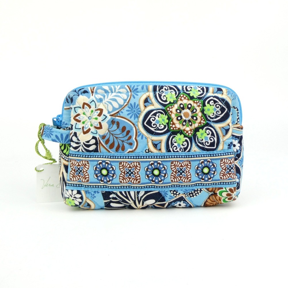 Vera Bradley Bali Blue Small Cosmetic Bag Case NWT